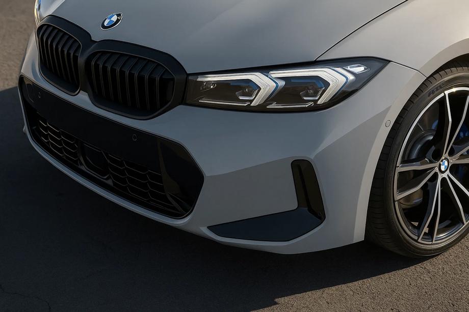 BMW řada 3 G20/G21 2018– Ledvinky (mřížky chladiče) 1 Bar (2022+, černá matná) Fotografie 1