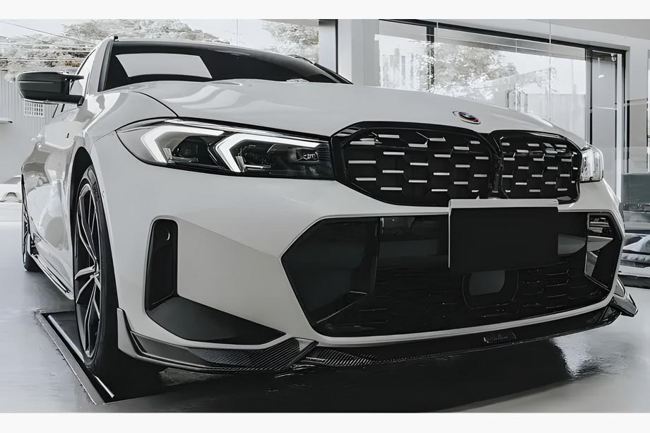 BMW řada 3 G20/G21 2018– Ledvinky Diamond Silver (2022+, černé lemování) Image