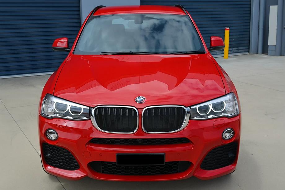BMW X3 F25 2011–2018 M-Look ledvinky (2014-2018, černý lesk s chromovým lemem) Image