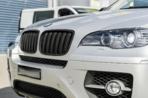 BMW X6 E71 2008–2014 Mřížky chladiče (ledvinky) M-Look, černé matné fotografie 2