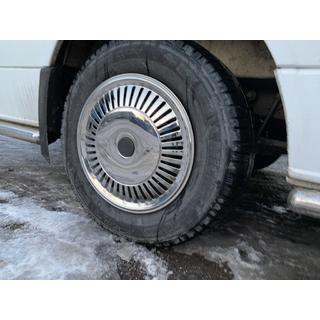 Nerezové poklice Hvězda (pro jednoduché kolo, sada 4 ks) Mercedes Sprinter W906 2006–2018 fotografie 4