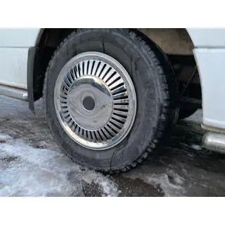 Nerezové poklice Hvězda (pro jednoduché kolo, sada 4 ks) Volkswagen Crafter 2006–2016 fotografie 3