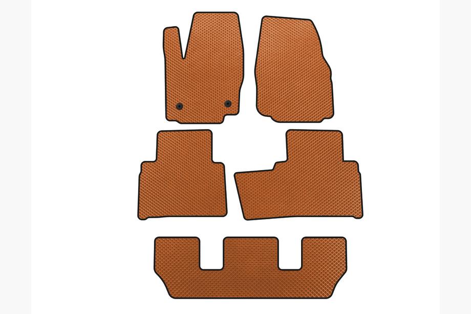 Ford Galaxy 2007–2015 EVA rohože (3 řady, oranžové) Image
