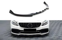 Mercedes C-Class W205 2014–2021 Přední lip spoiler DPT (2017-2020, černý lesk) fotografie 1