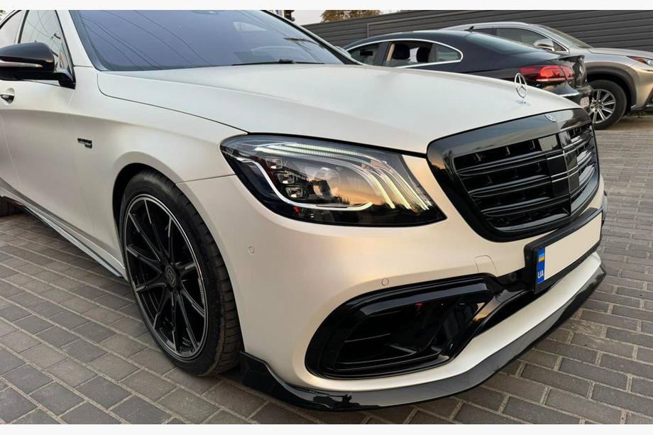 Mercedes S-Class W222 2013–2022 Přední lip spoiler BRB (2018+) Image