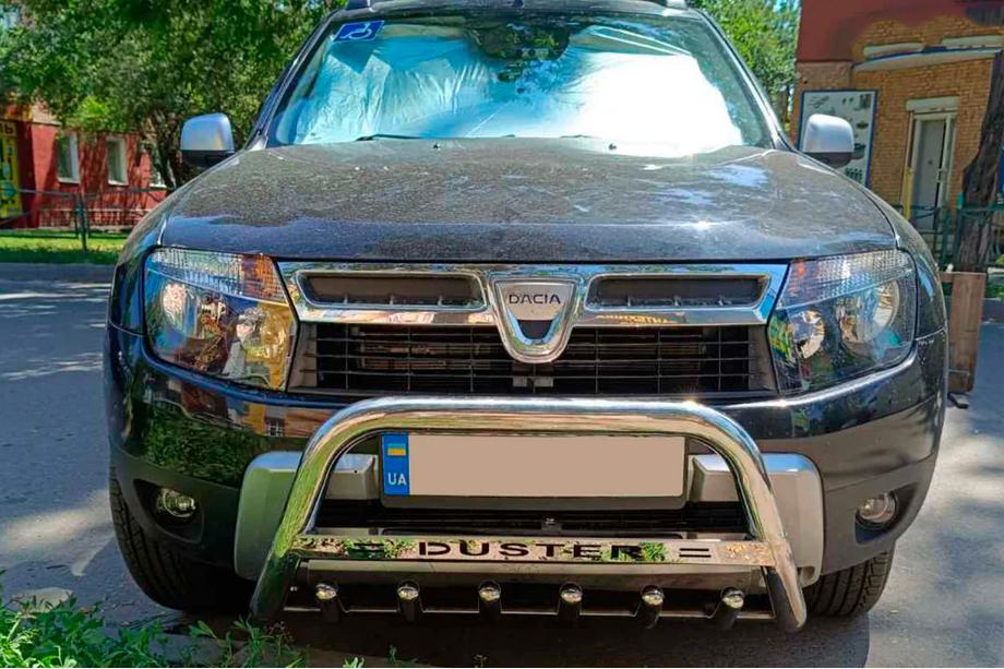 Dacia Duster 2008–2018 Nerezový přední ochranný rám s nápisem WT004 Fotografie 5