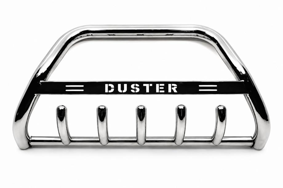Dacia Duster 2008–2018 Nerezový přední ochranný rám s nápisem WT004 Fotografie 2