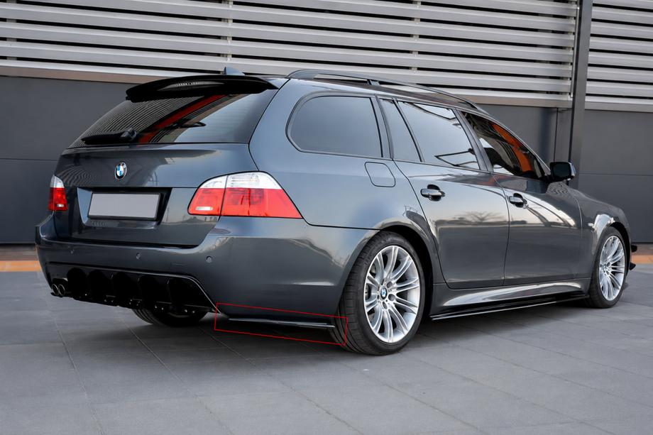 BMW řada 5 E60/E61 2003–2010 Zadní FLAP nástavce DPT (lesklá černá) Image