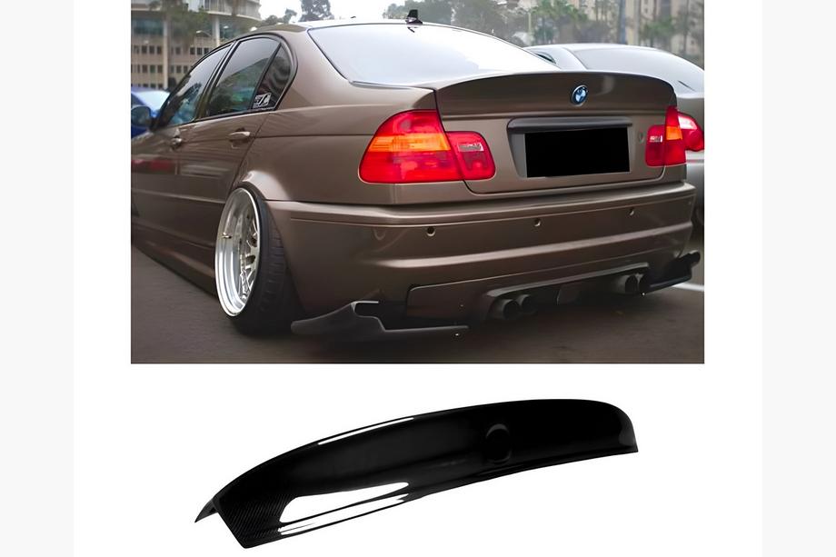 BMW řada 3 E46 1998–2006 Spoiler CSL style V1 (pro SD, černý lesk) Image