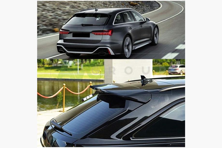 Audi A6 C8 2018–2025 Spoiler DPT V2 (Avant, černý lesk) Fotografie 1