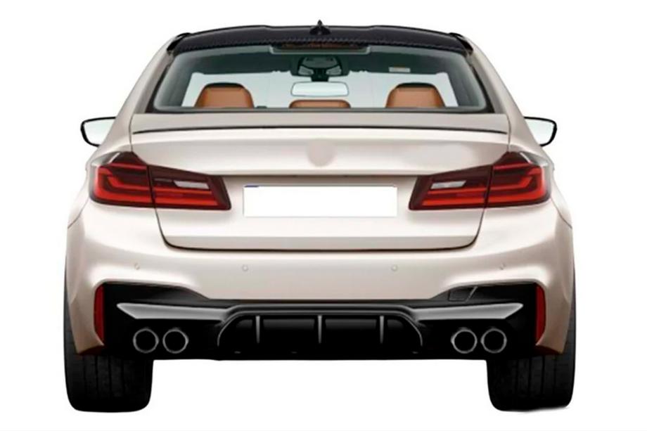 BMW řada 5 G30/G31 2017–2023 Zadní difuzor DPT (pro M-Sport/M5 F90, lesklá černá) Image