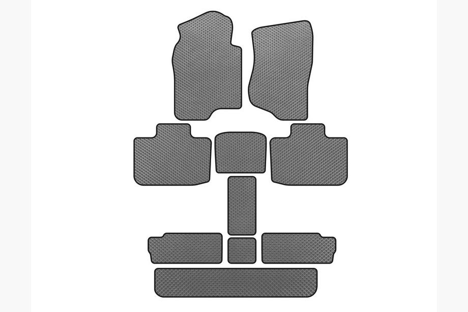 Cadillac Escalade 2007–2014 EVA autokoberce do interiéru (3 řady, šedé) Image