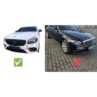Predni maska chladice GT Panamericana Black (pro Avantgarde/AMG-Line/E43 AMG/E53 AMG 2016-2020) Mercedes E-сlass W213 2016–2023 fotografie 3