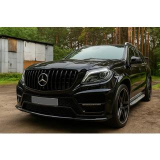 Maska chladiče GT Panamericana Black (pro GL High) Mercedes GL/GLS třída X166 2012–2019 fotografie 1