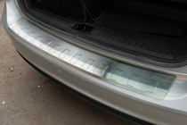 Ford C-Max/Grand C-Max 2010–2019 Nerezová lišta na zadní nárazník OmsaLine fotografie 1