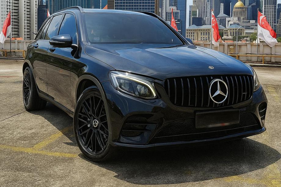 Mercedes GLC X253 2015–2022 Přední maska chladiče GT Panamericana Black (2015-2019) Fotografie 1