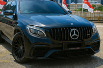 Mercedes GLC Coupé C253 2016–2023 Přední maska chladiče GT Panamericana Black (pro 2015-2019) fotografie 1