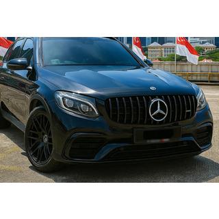 Přední maska chladiče GT Panamericana Black (pro 2015-2019) Mercedes GLC Coupé C253 2016–2023 fotografie 1