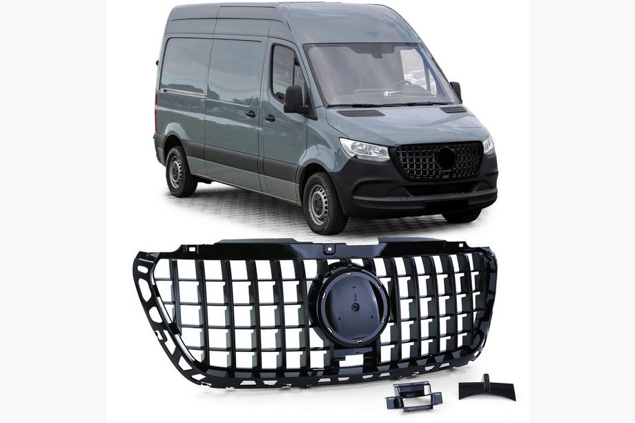 Mercedes Sprinter W907/W910 2018– Přední maska chladiče Panamericana GT Panamericana Black Premium S rámečkem Image