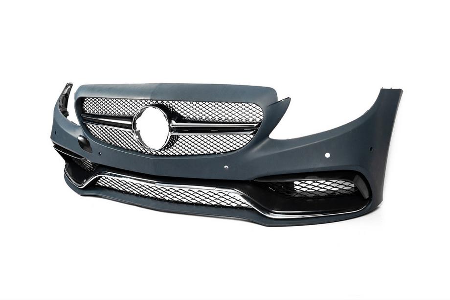 Mercedes C-Class W205 2014–2021 Přední nárazník kompletní (AMG C63-designs 2014-2018) Fotografie 3