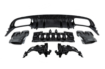 Mercedes C-Class W205 2014–2021 Kompletní body kit s difuzorem pro Coupe (design Black Mamba C63GT) fotografie 10