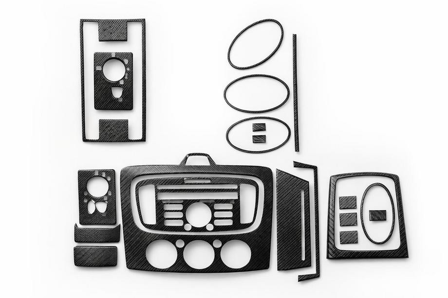 Ford Focus II 2008–2011 Kryty panelu klimatizace AC (Maxi-set, karbon) Image