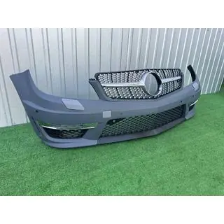 Přední nárazník AMG C63 2011-2014 s maskou chladiče Diamond Silver fotografie 2