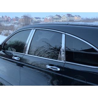 Nerezové lišty sloupků dveří (8 ks) Honda CRV 2007–2011 fotografie 3