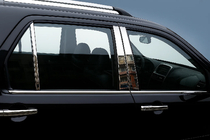 Honda CRV 2001–2006 Nerezové lišty sloupků dveří (6 ks) fotografie 1