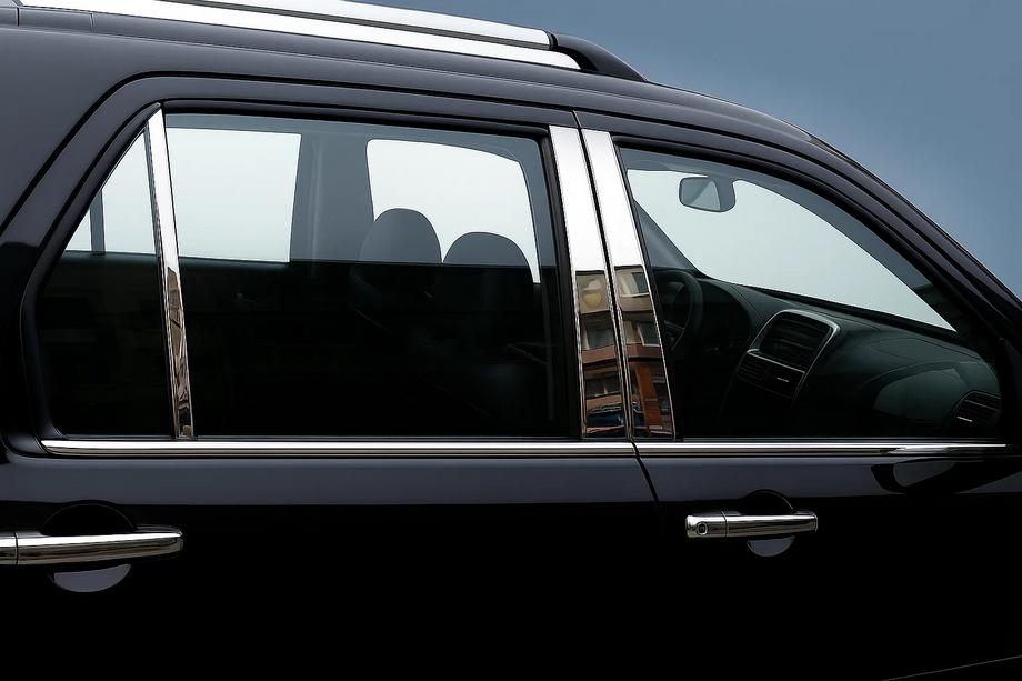 Honda CRV 2001–2006 Nerezové lišty sloupků dveří (6 ks) Image