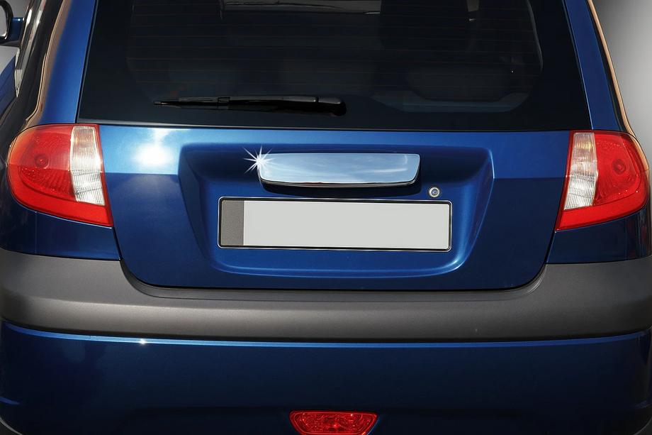 Hyundai Getz 2002– Nerezová lišta nad SPZ (2006↗, nerez) Fotografie 3