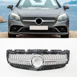 Přední maska chladiče Diamond Silver Mercedes SLC R172 2016–2020 fotografie 3