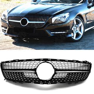 Přední maska chladiče Diamond Black (2012-2016) Mercedes SL R231 2012–2020 fotografie 1