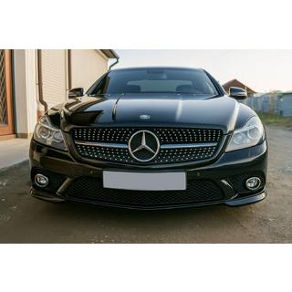 Přední maska chladiče Diamond Black (2008-2011) Mercedes SL R230 2001–2011 fotografie 3