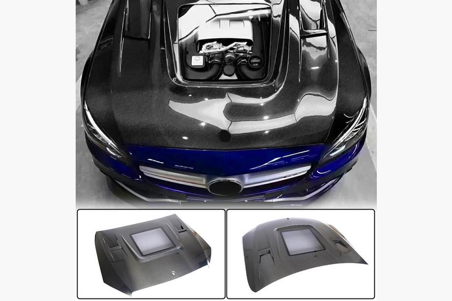 Mercedes C-Class W205 2014–2021 Kapota V2 (karbon) Image