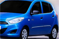 Hyundai I-10 2014–2017 Okenní lišty (8 ks, nerez) fotografie 1