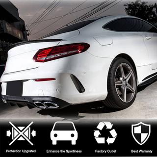 Kryty zadního nárazníku V1 (pro kupé/kabriolet Base/AMG-Line/C43 AMG 2015-2019, karbon) fotografie 3
