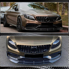 Mercedes C-Class W205 2014–2021 Karbonový nástavec předního nárazníku Lip V2 (pro kupé/kabriolet C63 AMG 2015-2019) fotografie 5