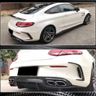 Mercedes C-Class W205 2014–2021 Kryty zadního nárazníku (pro kupé/kabriolet C63 AMG 2015-2019, karbon) fotografie 3