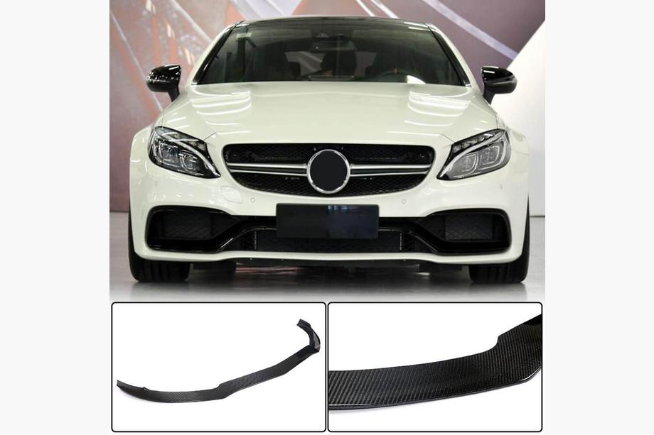 Mercedes C-Class W205 2014–2021 Karbonový nástavec předního nárazníku Lip V3 (pro kupé/kabriolet C63 AMG 2015-2019) Image