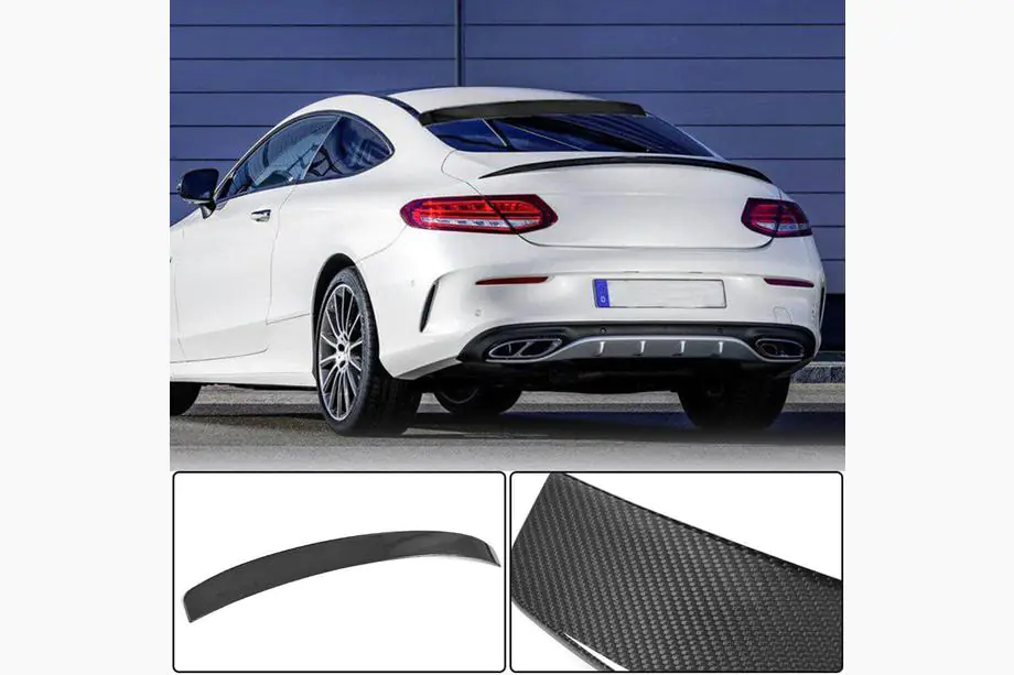 Mercedes C-Class W205 2014–2021 Spoiler V2 (pro kupé 2015-2019, karbonový) Image