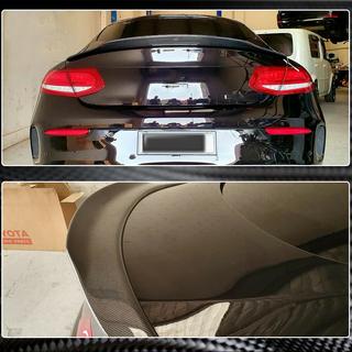 Spoiler V4 (pro kupé 2015-2019, karbon) Mercedes C-Class W205 2014–2021 fotografie 3