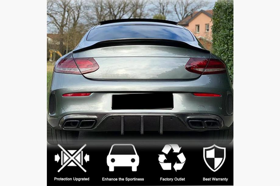Mercedes C-Class W205 2014–2021 Spoiler V6 (pro kupé 2015–2019, plast) Image