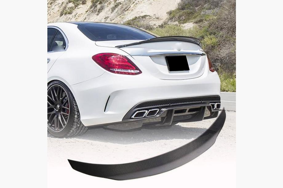 Mercedes C-Class W205 2014–2021 Spoiler V4 (pro SD 2015-2021, karbon) Image