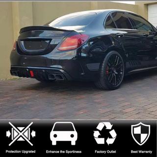 Difuzor zadního nárazníku s koncovkami výfuku (pro SD C43 AMG 2015-2019, karbon) fotografie 2
