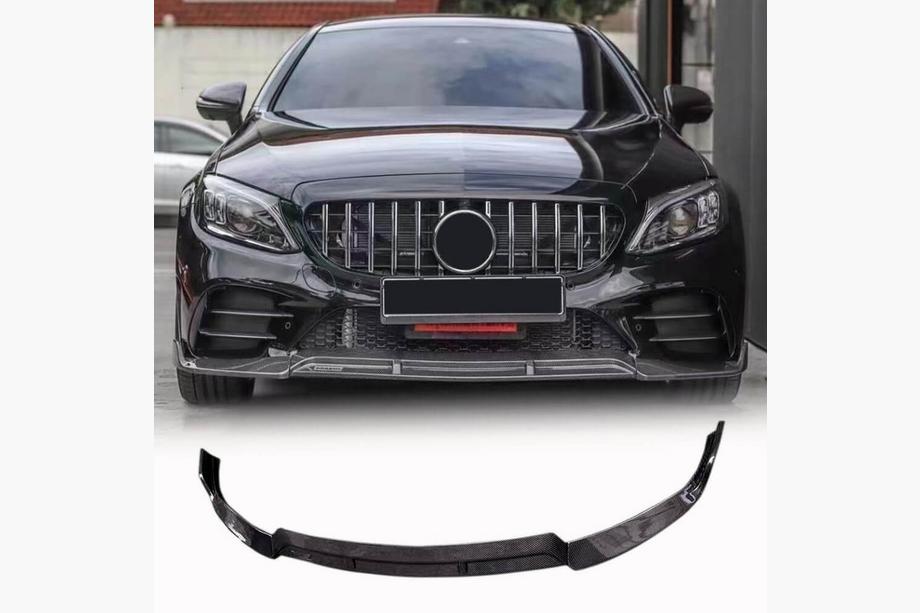 Mercedes C-Class W205 2014–2021 Nástavec předního nárazníku Lip (pro SD AMG-Line 2019-2021, karbon) Image