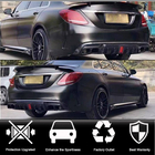 Mercedes C-Class W205 2014–2021 Difuzor zadního nárazníku s koncovkami výfuku (pro SD C43 AMG 2015-2021, karbon) fotografie 2