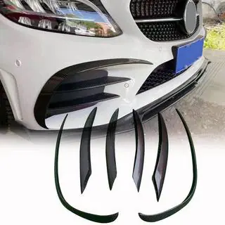 Nástavce (lip spoiler) předního nárazníku (pro SD AMG-Line 2015-2019, karbon) fotografie 1