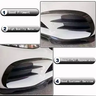 Nástavce (lip spoiler) předního nárazníku (pro SD AMG-Line 2015-2019, karbon) fotografie 3