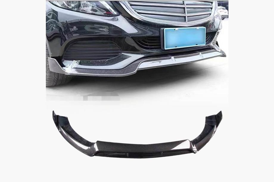 Mercedes C-Class W205 2014–2021 Karbonový kryt předního nárazníku Lip V1 (pro SD Base 2019-2021) Image